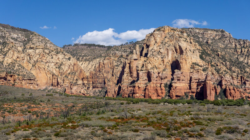 Cliffs over Brins Mesa