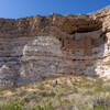 Montezuma Castle nestled in the white cliffs.