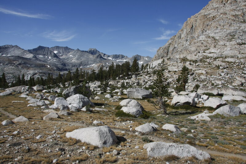 Looking south while climbing the south side of Colby Pass.