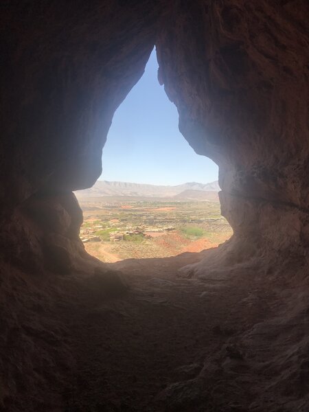 Inside one of Scout Caves