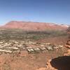 Awesome view looking across lava fields - your view at the top of the peak.