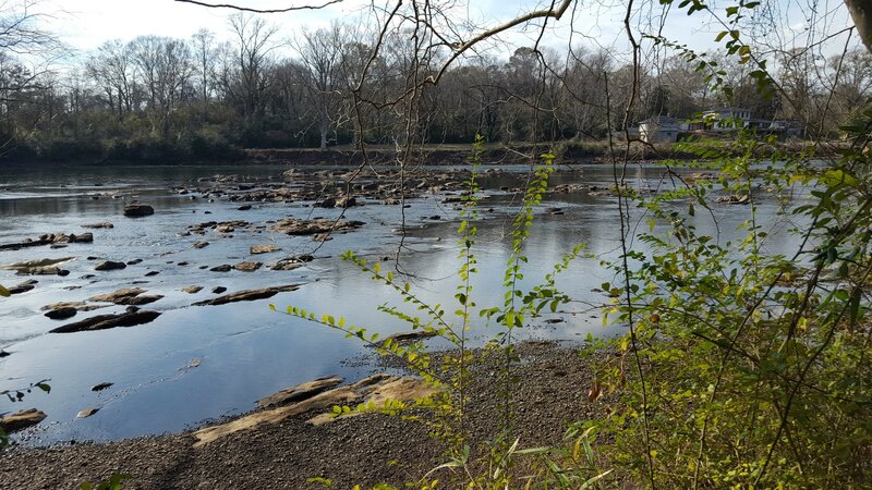 Chattahoochee River along the trail.