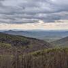 The view from Doyles River Overlook as you pass through the overlook to continue the trail on the other side.