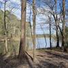 View of Kerr Lake from paved section.