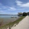 BRST eastbound along Crystal Lake toward Beulah.