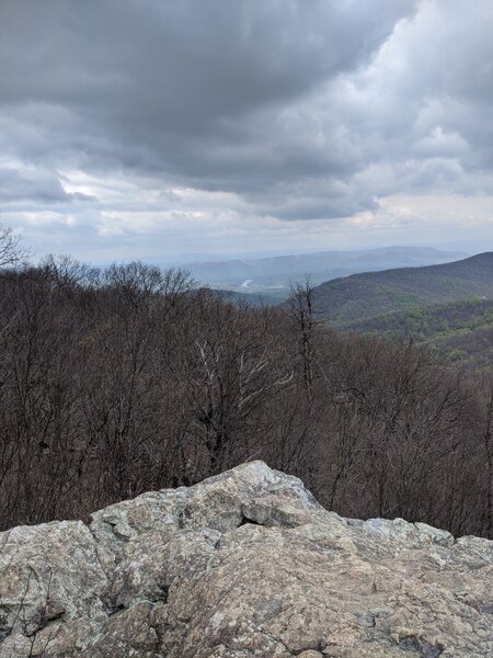 View from Compton Peak west—Shenandoah River visible in the distance.