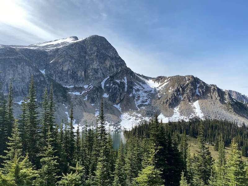 Gotcha Peak across the lake from near Blowdown Pass.