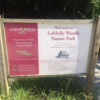 Welcome sign to Loblolly Woods Nature Park