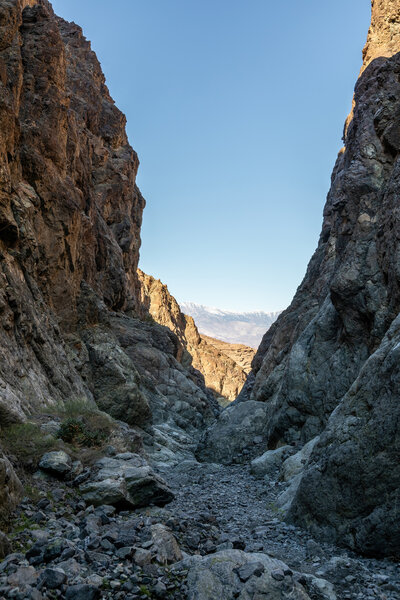 Glimpses of Death Valley from Willow Canyon