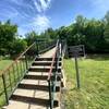 Walking bridge across Deep River