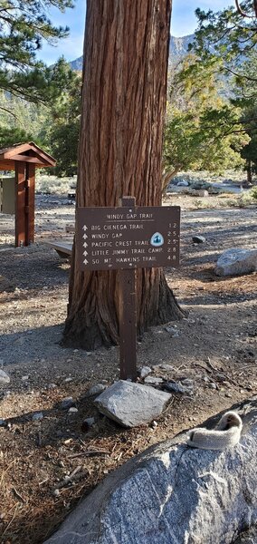 Trailhead near parking lot.