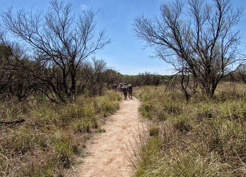 Trail is following the San Pedro river