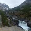 Waterfall along the trail to Elk Lake.