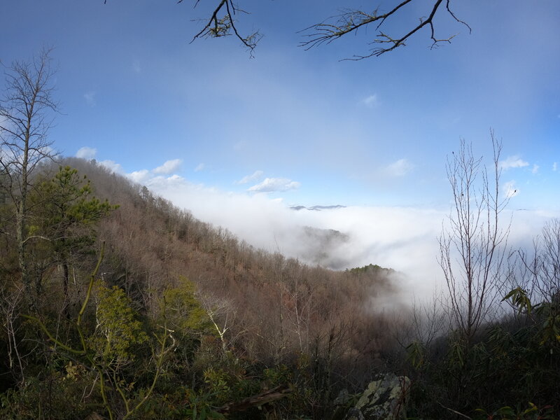 Overlook view of Blue Ridge Mountains looking North.