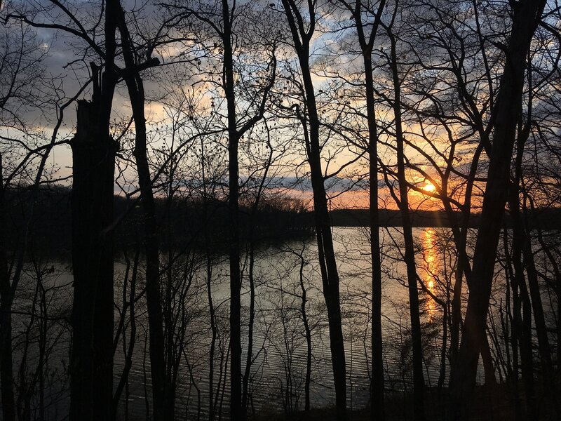 Sunset over Lake Pippen