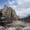 White Rock formation at the Garden of the Gods.