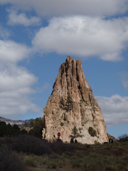 Gray Rock viewed from the South Garden Parking Lot (P10) at the Garden of the Gods.