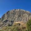 Wind carved rock formation.