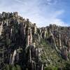 Rock formations in the mountains below Mushroom Rock.