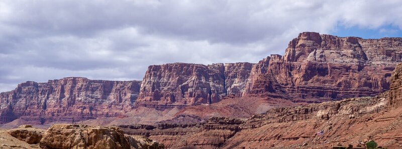 The Vermillion Cliffs from Marble Canyon.