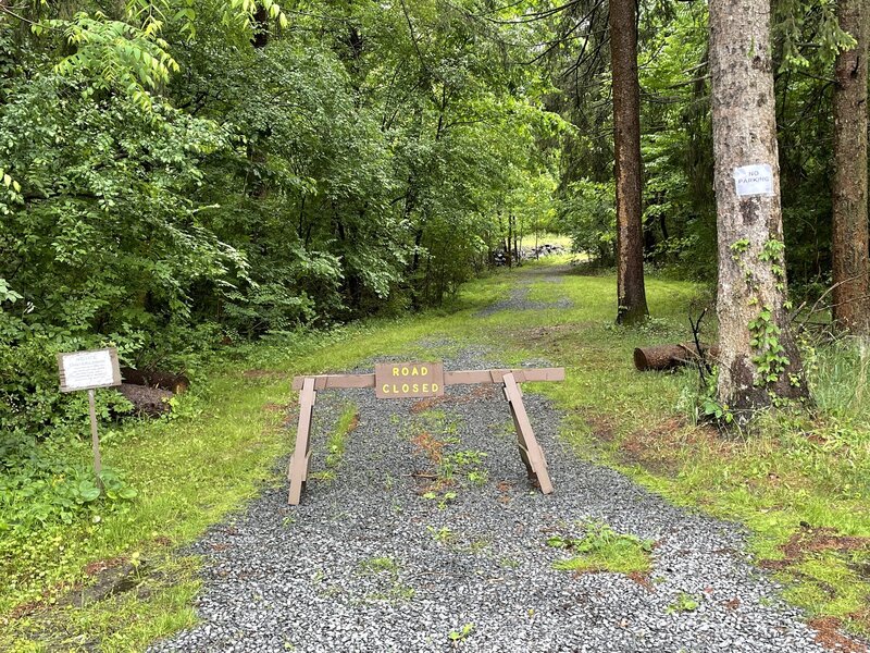 Access point at Church Road has no parking. Park at designated park access points. A 1/4 mile up Church Road there is a parking area near the pond.