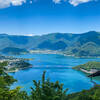 A view of Lake Kawaguchi.