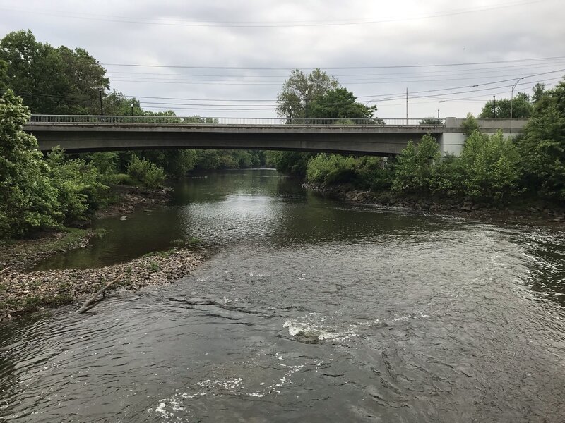 From over the bridge looking South.