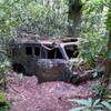 Old abandoned van on Snowbird Creek Trail.