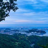 View of Tokyo Bay looking over Yokosuka to Yokohama and Tokyo.