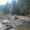 One of many creek crossings.