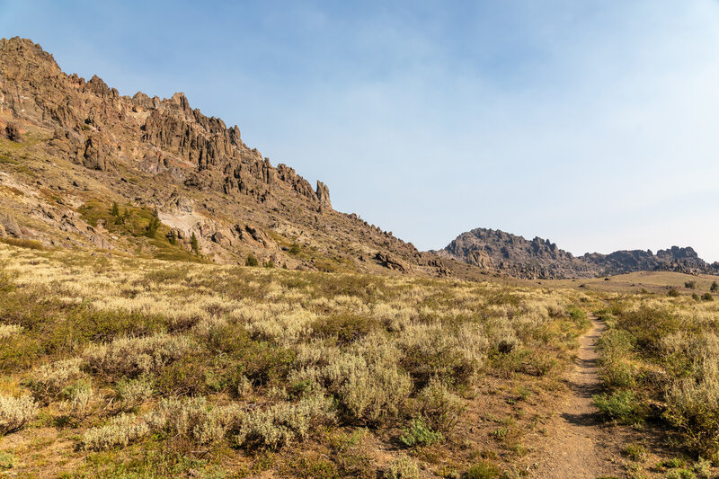 Raymond Meadows with Reynolds Peak on the left.