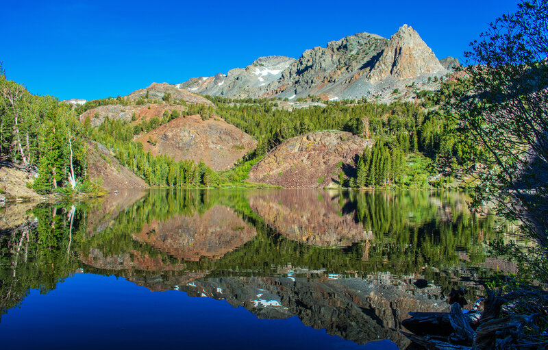 Morning reflection in Blue Lake.