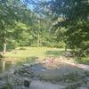 Start of trail by the Gulpha Gorge camping ground.