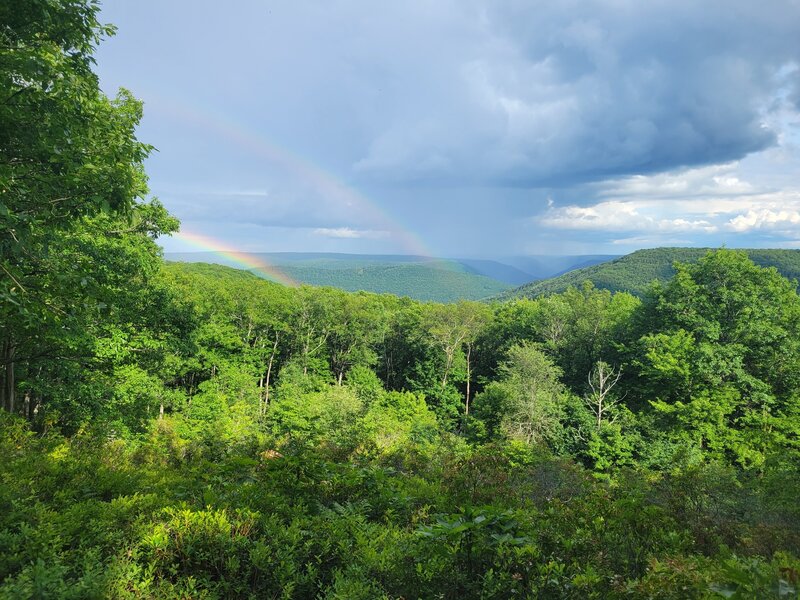 Double rainbow on Black Forest Trail.