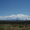 A view of the mountains from the Badger House Community Trail.