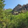 Amazing Rock features past the hard(er) creek crossing