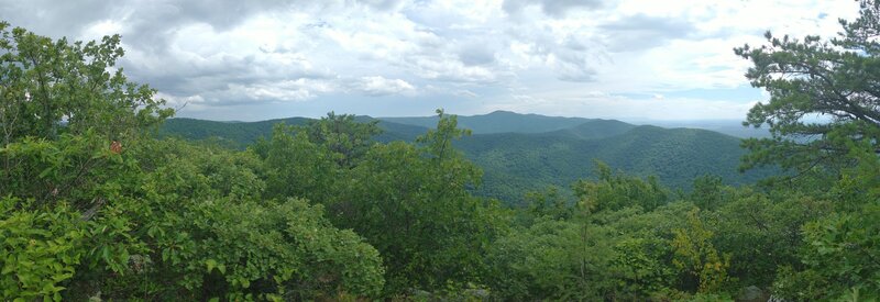 View looking west from Lewis Peak