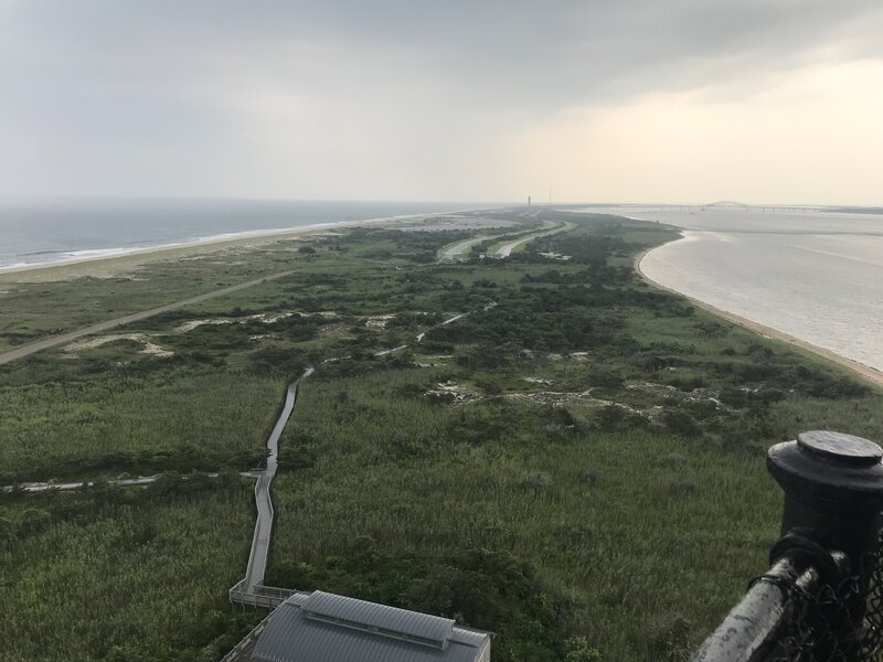 Westward view from the top of the lighthouse.