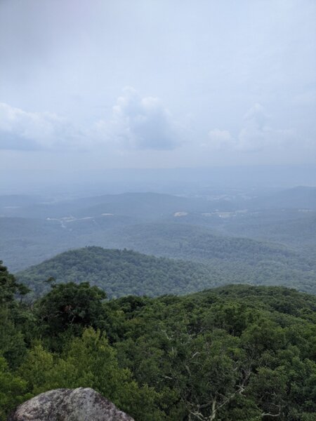 View from Mary's Rock on a hazy summer day.