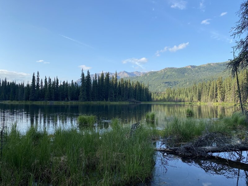 Horseshoe lake in the evening.