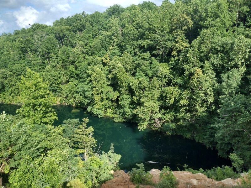 End of Ridgeline Trail overlooking the Quarry.