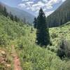 Rocky Fork Trail about 2 miles up.