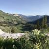 Waterfall Canyon to the North before dropping down heading towards Austin Canyon.