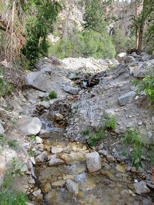 The creek right below the falls.