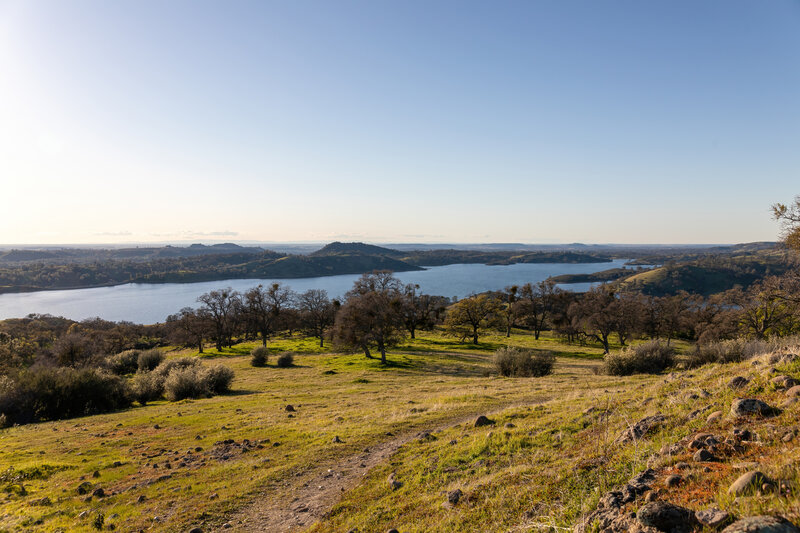 North side of Pardee Reservoir from John Bull Peak.