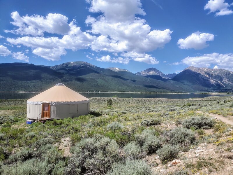 Yurt located at Twin Lakes.