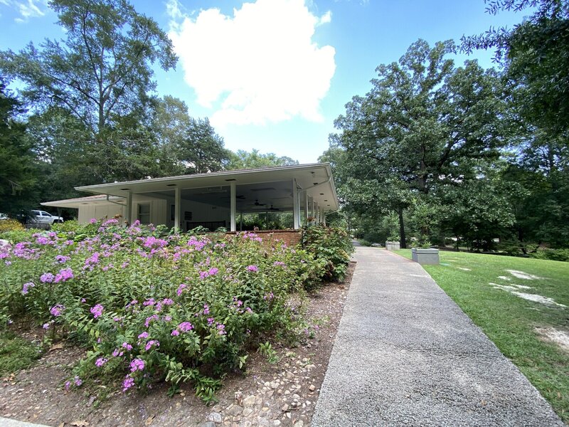 The pavilion along the Donald E. Davis Arboretum Outer Rim Trail.