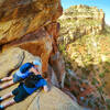 Looking over the Edge inside the Devil's Kitchen Formation...