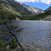 View from the edge of the lower lake - looking up valley.