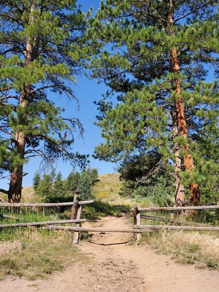 Entrance to the Winnegar Ridge Trail.